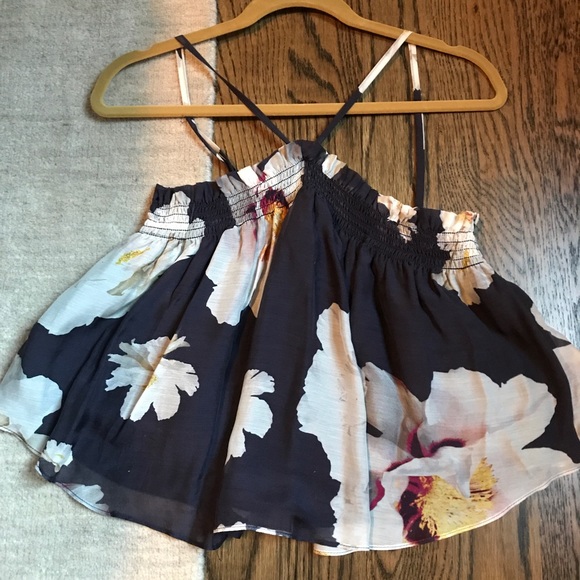 Intermix Exclusive Multi-Color Warren Ruffle Top - Picture 3 of 5